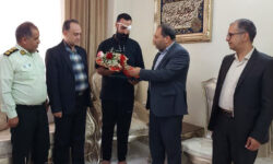 تجلیل مدیرکل منابع طبیعی استان البرز از فرمانده مجروح یگان حفاظت